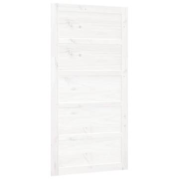 Barn Door White 100x1.8x204.5 cm Solid Wood Pine - HipoMarket