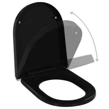 Soft-Close Toilet Seat with Quick-Release - Black