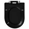 Soft-Close Toilet Seat with Quick-Release - Black