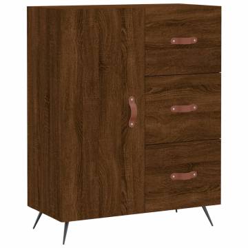 Stylish Highboard Brown Oak | Engineered Wood Storage Solution