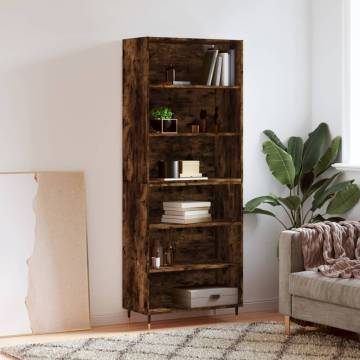 Highboard Smoked Oak - Stylish Storage Solution | HipoMarket