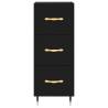 Stylish Highboard Black 34.5x34x180 cm - Hipomarket UK