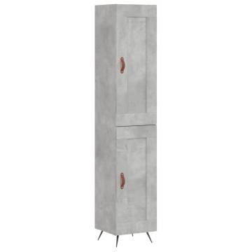 Highboard Concrete Grey - Stylish Engineered Wood Storage