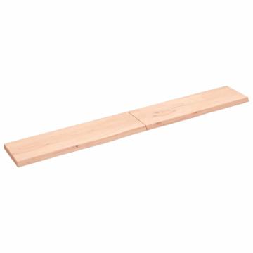 Rustic Wall Shelf - Solid Oak Wood 220x30cm | HipoMarket