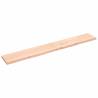 Wall Shelf 220x30x(2-4) cm Untreated Solid Wood Oak Colour natural Size 220 x 30 x 4 cm Quantity in Package 1 Number of Pieces 