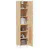 Stylish Highboard Sonoma Oak - 34.5x34x180 cm | HipoMarket