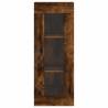 Stylish Highboard in Smoked Oak | 34.5x34x180 cm