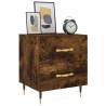 Smoked Oak Bedside Cabinets - 2 pcs | Hipomarket UK