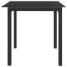 Stylish Black Garden Table 80x80 cm | Hipo Market