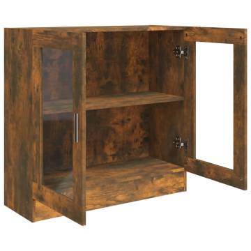 Vitrine Cabinet Smoked Oak - Stylish Storage Solution | HipoMarket