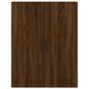 Elegant Highboard in Brown Oak - 69.5x34x180 cm | Hipomarket