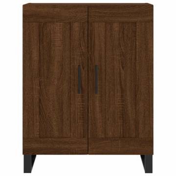 Elegant Highboard in Brown Oak - 69.5x34x180 cm | Hipomarket