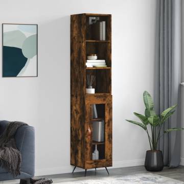 Highboard Smoked Oak - Stylish Storage Solution | HipoMarket