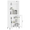 Highboard White 69.5x34x180 cm - Elegant Storage Solution