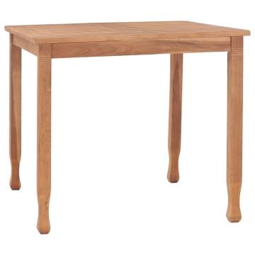 Garden Dining Table 85x85 cm - Solid Teak Wood | HipoMarket