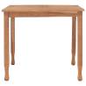 Garden Dining Table 85x85 cm - Solid Teak Wood | HipoMarket