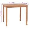 Garden Dining Table 85x85 cm - Solid Teak Wood | HipoMarket