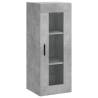 Stylish Highboard Concrete Grey - 34.5x34x180 cm | HipoMarket