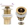 Push Drain without Overflow Function Gold 6.4x6.4x9.1 cm Colour gold Model without overflow function 