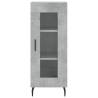 Stylish Highboard Concrete Grey - 34.5x34x180 cm | HipoMarket