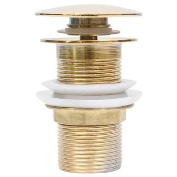 Push Drain Without Overflow Function - Gold | HipoMarket