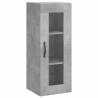 Stylish Highboard Concrete Grey - 34.5x34x180 cm | HipoMarket