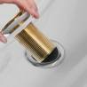 Push Drain Without Overflow Function - Gold | HipoMarket