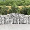 Arched Gabion Baskets 4 pcs 400x50x80/100 cm Galvanised Iron Size 400 x 50 x 80/100 cm Quantity in Package 4 