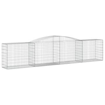 Arched Gabion Baskets - Durable Garden Barriers | Hipomarket UK