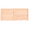 Untreated Solid Wood Bathroom Countertop - 140x60 cm