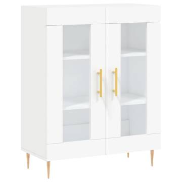 Stylish Highboard White - 69.5x34x180 cm Engineered Wood