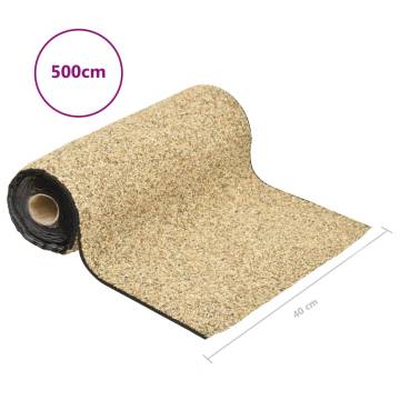 Stone Liner Natural Sand 500x40 cm - Durable Garden Solution