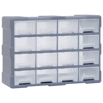 Multi-Drawer Organiser with 16 Drawers - 52x16x37 cm