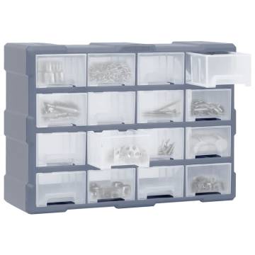 Multi-Drawer Organiser with 16 Drawers - 52x16x37 cm