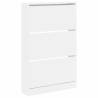 Shoe Cabinet White 80x21x125.5 cm | HipoMarket