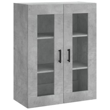 Elegant Highboard in Concrete Grey - Stylish Storage Solution