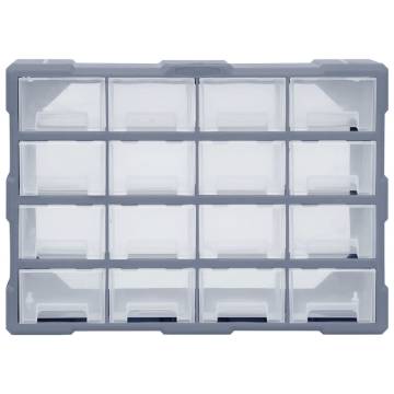 Multi-Drawer Organiser with 16 Drawers - 52x16x37 cm