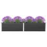 Garden Raised Bed 200x100x54 cm WPC Grey Size 200 x 100 x 54 cm Quantity in Package 1 