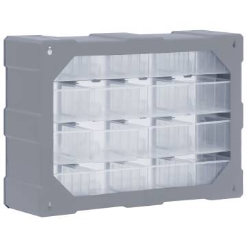 Multi-Drawer Organiser with 16 Drawers - 52x16x37 cm