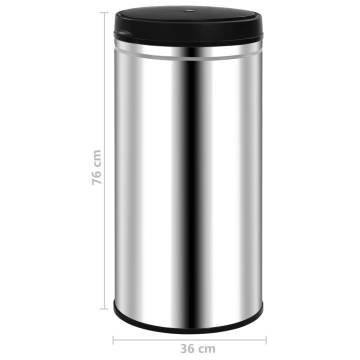 Automatic Sensor Dustbin 70L Stainless Steel - Hipomarket