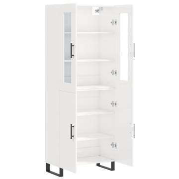 Highboard High Gloss White - Stylish Storage Solution