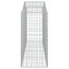 Arched Gabion Baskets - 9 pcs Galvanised Iron 200x50x120/140 cm