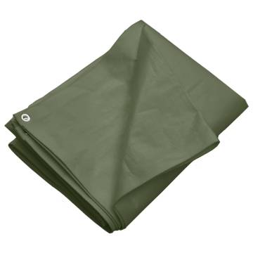 Tarpaulin 260 g/m² 3x5 m Green HDPE - Durable & Versatile Cover