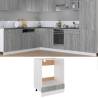 Oven Cabinet Grey Sonoma 60x46x81.5 cm Engineered Wood Colour grey sonoma Quantity in Package 1 Model 1x oven cabinet 60 cm Number of 