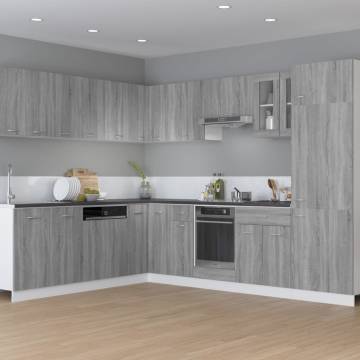 Oven Cabinet Grey Sonoma | Durable Engineered Wood 60x46 cm