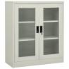 Office Cabinet Light Grey 90x40x105 cm Steel Colour light grey Size 90 x 40 x 105 cm Quantity in Package 1 Number of 