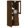 Highboard Brown Oak - Stylish Storage Solution | HipoMarket