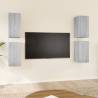 TV Cabinets 4 pcs Grey Sonoma 30.5x30x60 cm Engineered Wood Colour grey sonoma Quantity in Package 4 Height 60 cm 