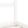 Kids Bed Frame White 80x160 cm Solid Wood Pine - HipoMarket