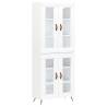 Stylish Highboard White 69.5x34x180 cm – Hipomarket